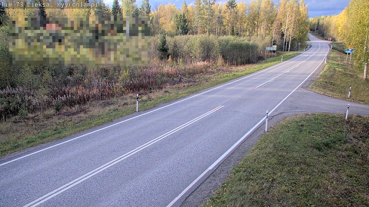 Weather Camera Image Väg 73 Lieksa, Kyyrönlampi, Lieksa, Pohjois-Karjala