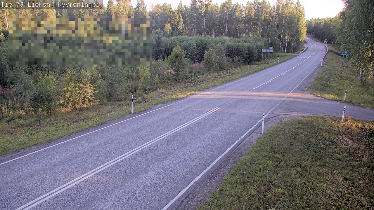 Weather Camera Image Road 73 Lieksa, Kyyrönlampi, Lieksa, Pohjois-Karjala
