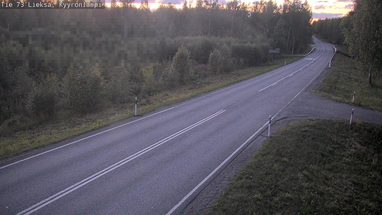 Weather Camera Image Road 73 Lieksa, Kyyrönlampi, Lieksa, Pohjois-Karjala