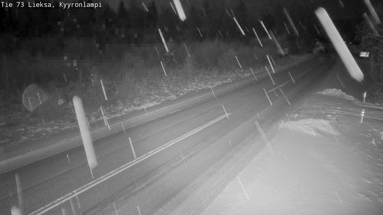 Weather Camera Image Road 73 Lieksa, Kyyrönlampi, Lieksa, Pohjois-Karjala