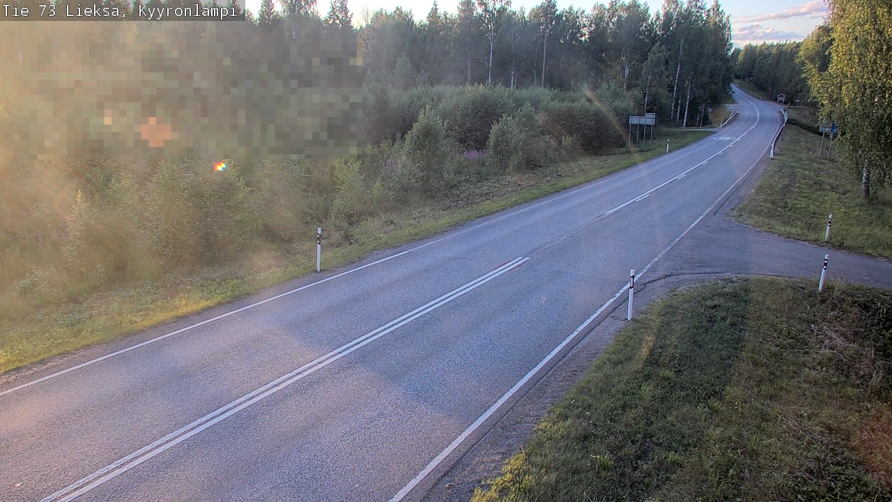 Weather Camera Image Road 73 Lieksa, Kyyrönlampi, Lieksa, Pohjois-Karjala