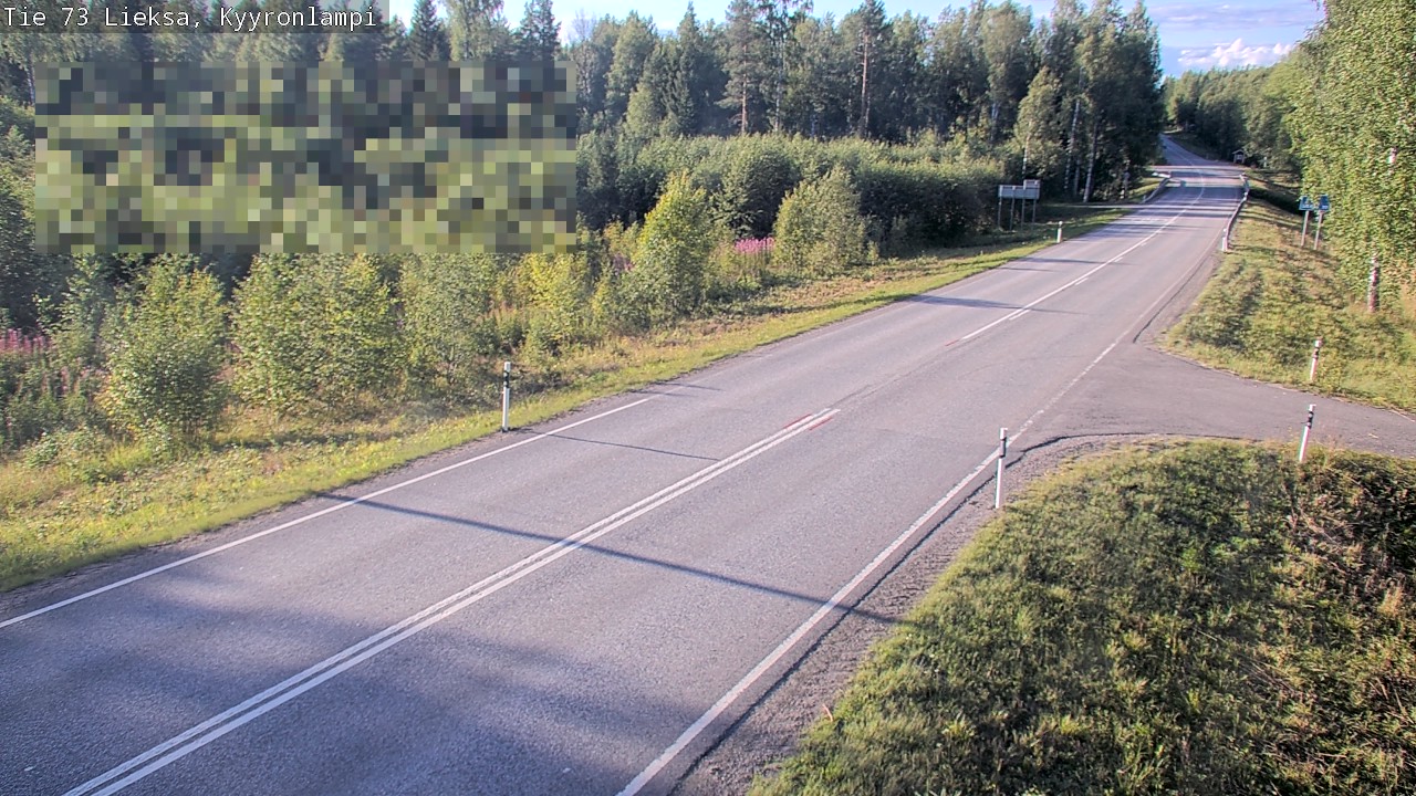 Weather Camera Image Road 73 Lieksa, Kyyrönlampi, Lieksa, Pohjois-Karjala