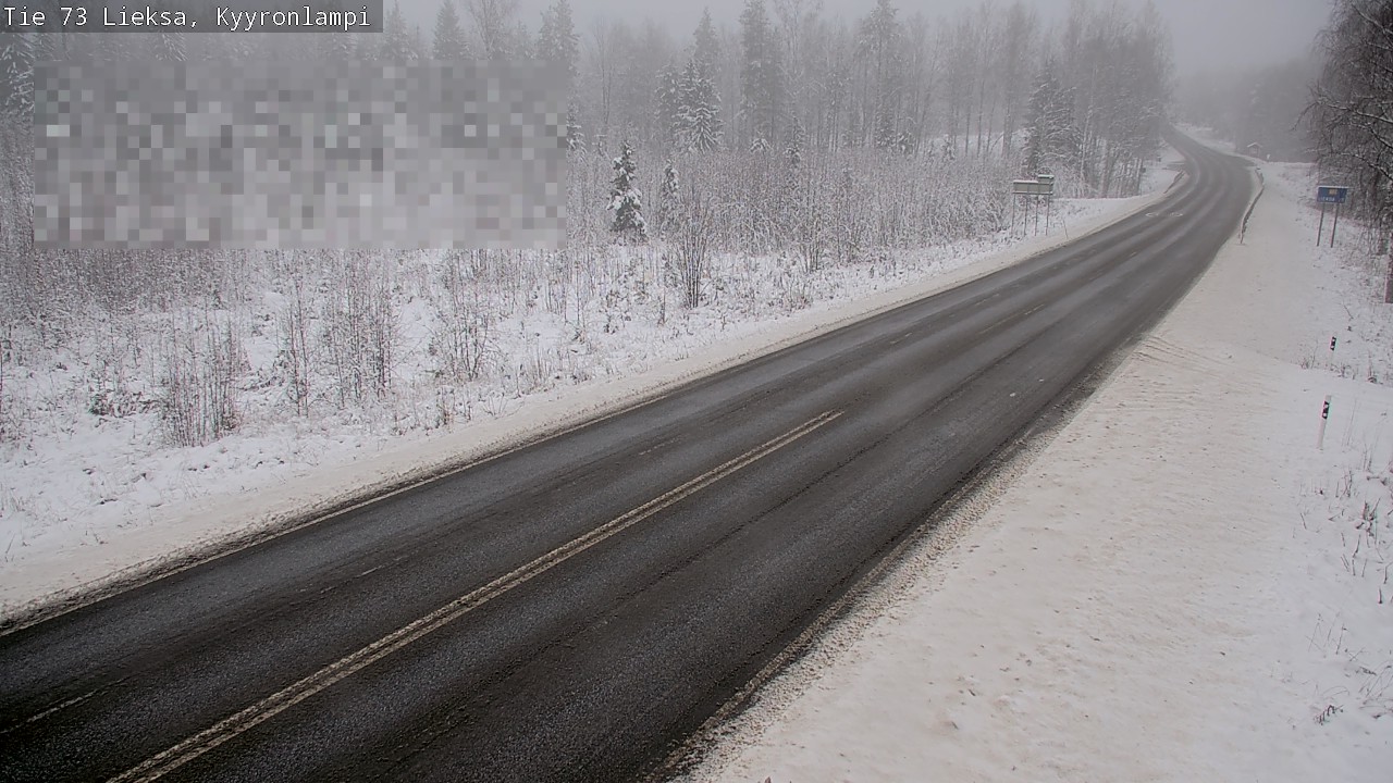 Weather Camera Image Road 73 Lieksa, Kyyrönlampi, Lieksa, Pohjois-Karjala