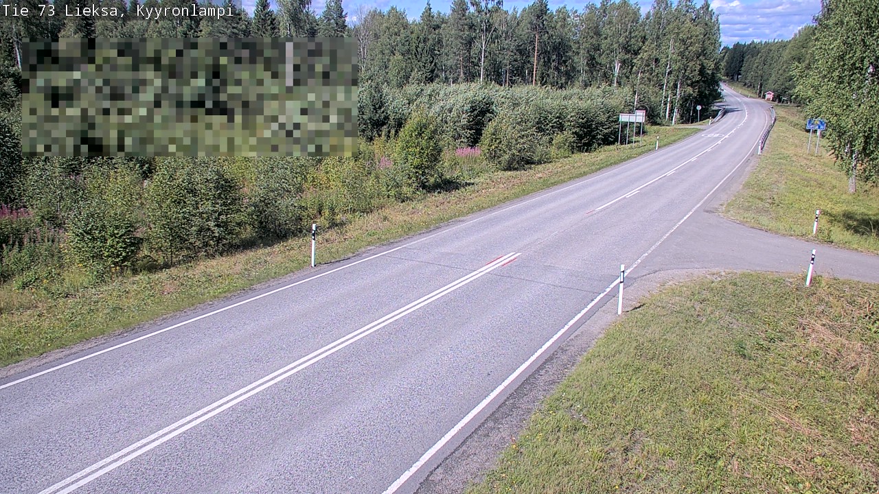 Weather Camera Image Road 73 Lieksa, Kyyrönlampi, Lieksa, Pohjois-Karjala