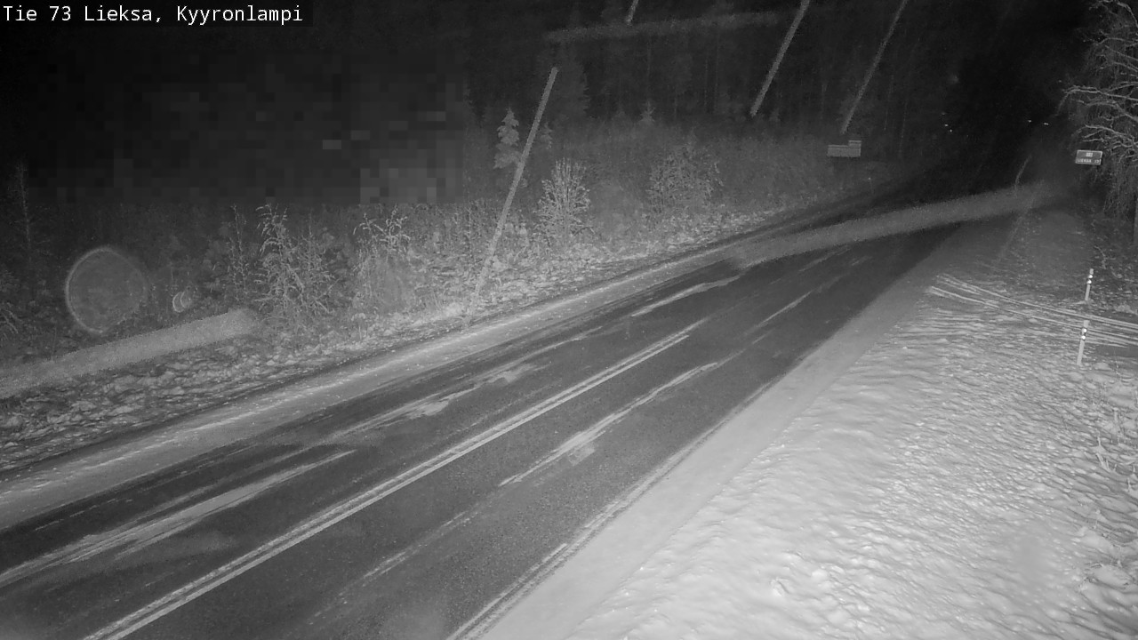 Weather Camera Image Road 73 Lieksa, Kyyrönlampi, Lieksa, Pohjois-Karjala