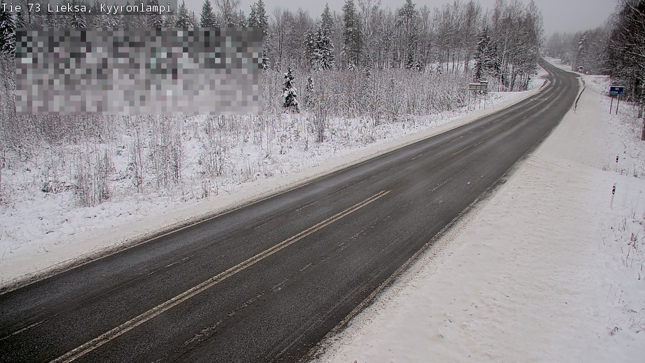 Weather Camera Image Road 73 Lieksa, Kyyrönlampi, Lieksa, Pohjois-Karjala