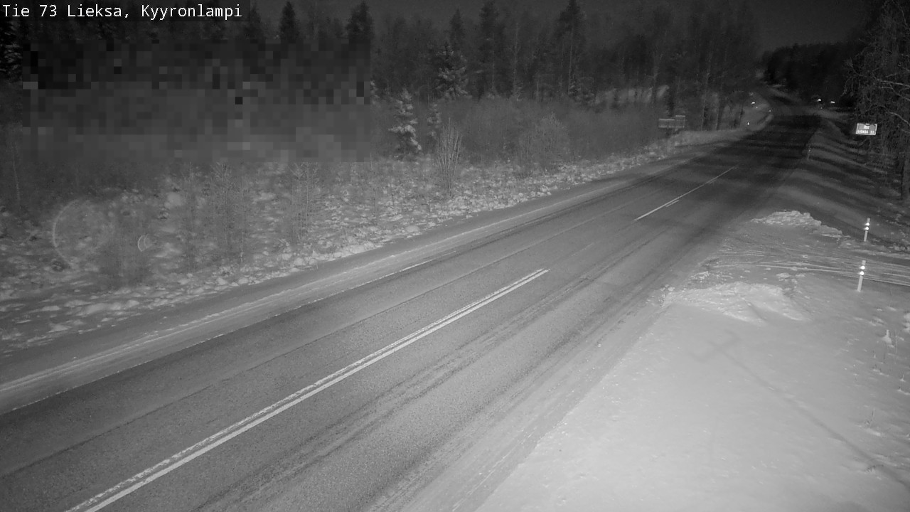Weather Camera Image Road 73 Lieksa, Kyyrönlampi, Lieksa, Pohjois-Karjala