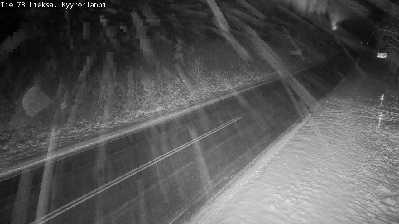 Weather Camera Image Road 73 Lieksa, Kyyrönlampi, Lieksa, Pohjois-Karjala
