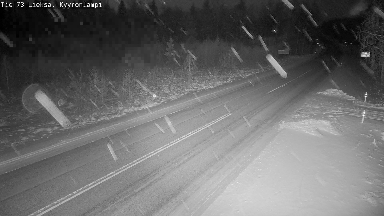 Weather Camera Image Road 73 Lieksa, Kyyrönlampi, Lieksa, Pohjois-Karjala