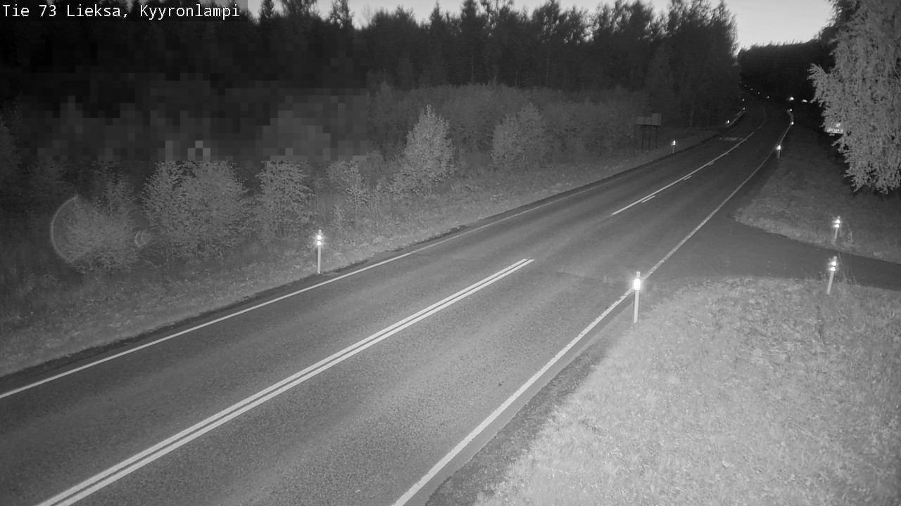 Weather Camera Image Road 73 Lieksa, Kyyrönlampi, Lieksa, Pohjois-Karjala