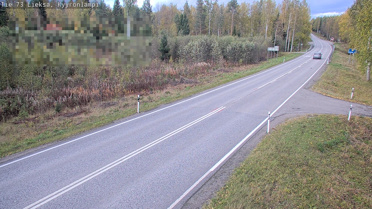 Weather Camera Image Road 73 Lieksa, Kyyrönlampi, Lieksa, Pohjois-Karjala