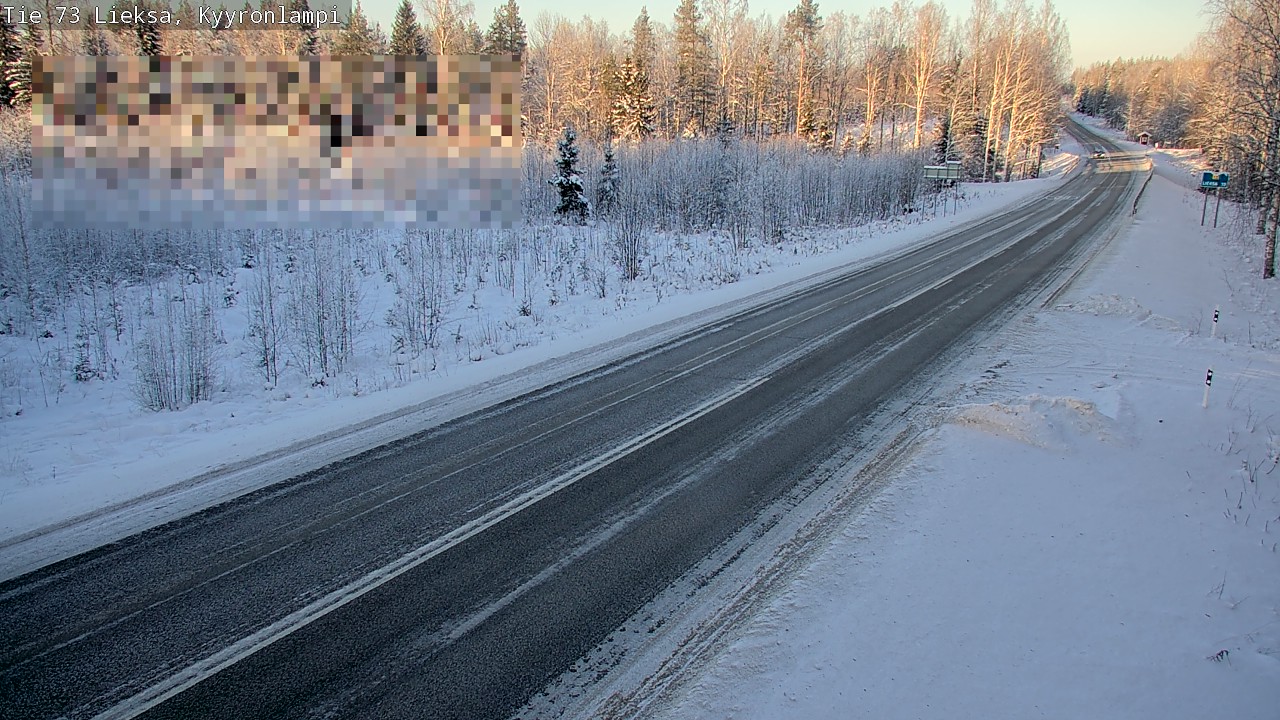 Weather Camera Image Road 73 Lieksa, Kyyrönlampi, Lieksa, Pohjois-Karjala