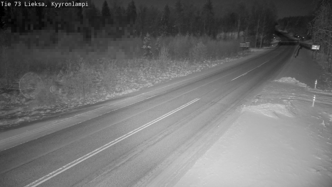 Weather Camera Image Väg 73 Lieksa, Kyyrönlampi, Lieksa, Pohjois-Karjala