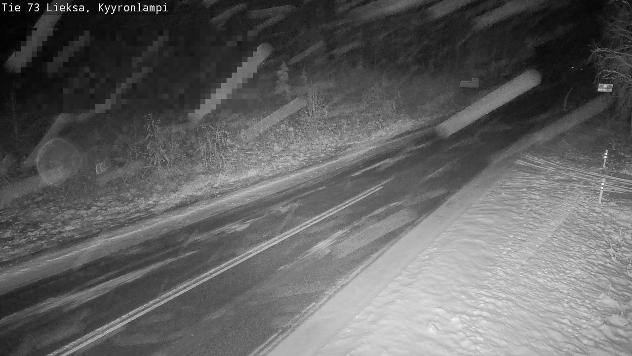 Weather Camera Image Road 73 Lieksa, Kyyrönlampi, Lieksa, Pohjois-Karjala