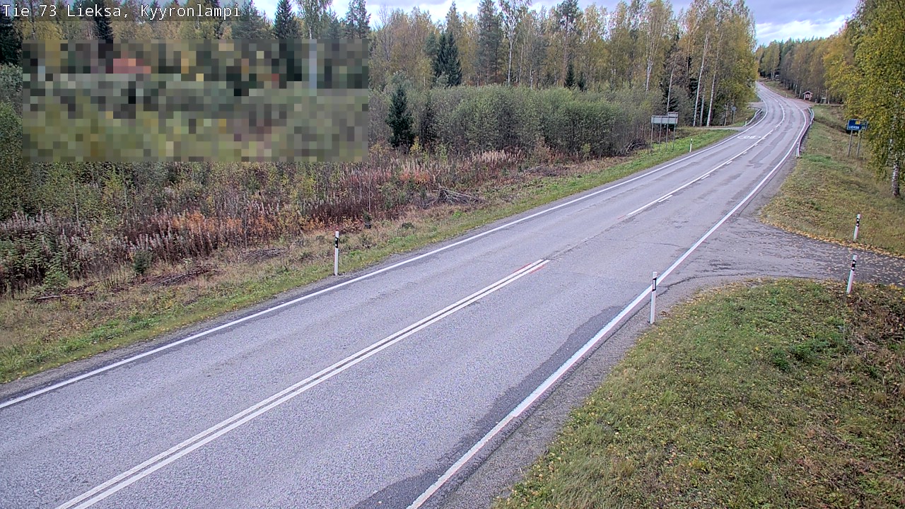 Weather Camera Image Road 73 Lieksa, Kyyrönlampi, Lieksa, Pohjois-Karjala