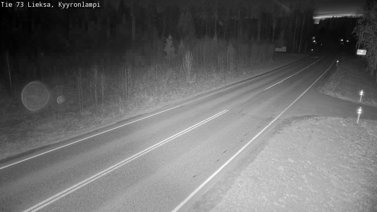 Weather Camera Image Väg 73 Lieksa, Kyyrönlampi, Lieksa, Pohjois-Karjala