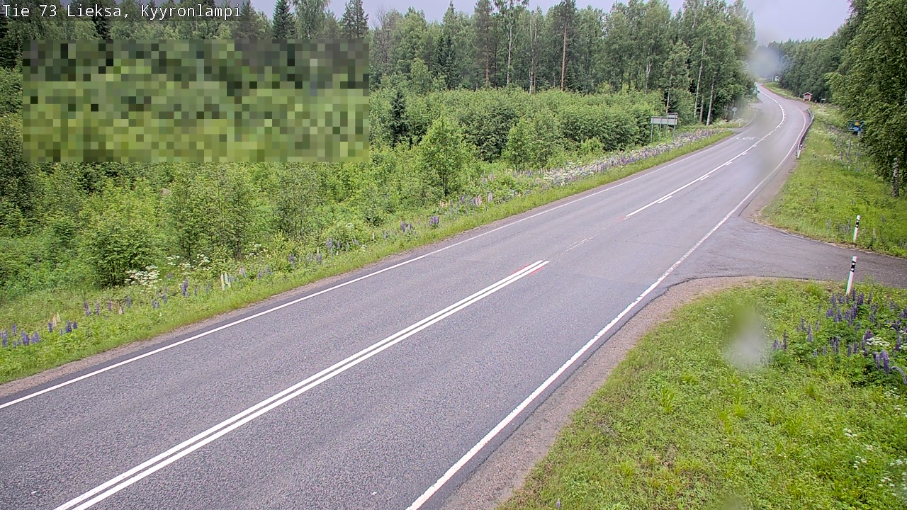 Weather Camera Image Väg 73 Lieksa, Kyyrönlampi, Lieksa, Pohjois-Karjala