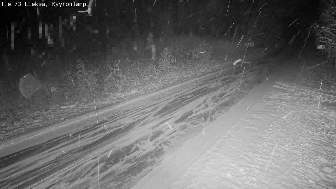 Weather Camera Image Road 73 Lieksa, Kyyrönlampi, Lieksa, Pohjois-Karjala