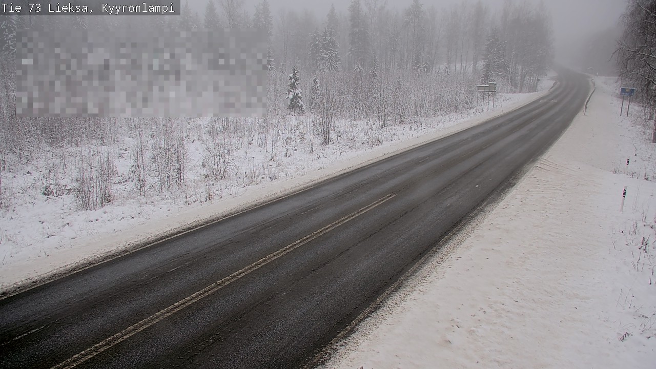 Weather Camera Image Road 73 Lieksa, Kyyrönlampi, Lieksa, Pohjois-Karjala