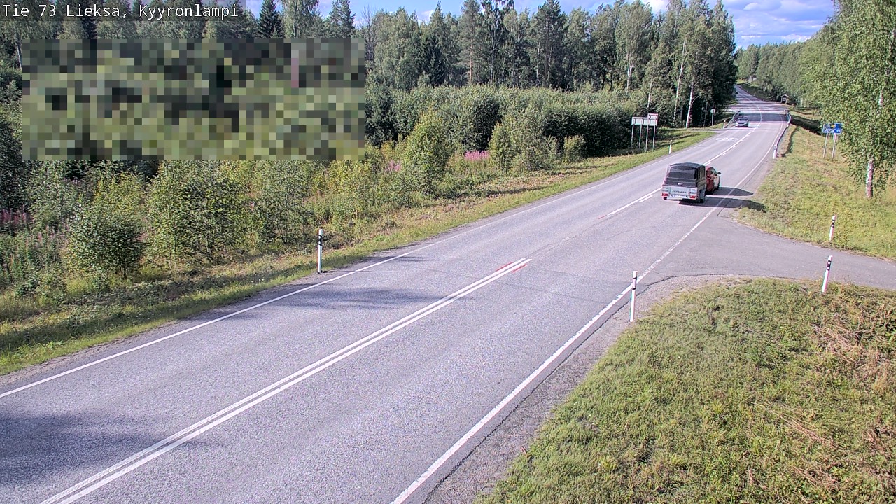 Weather Camera Image Road 73 Lieksa, Kyyrönlampi, Lieksa, Pohjois-Karjala