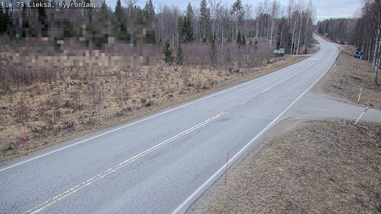 Weather Camera Image Road 73 Lieksa, Kyyrönlampi, Lieksa, Pohjois-Karjala