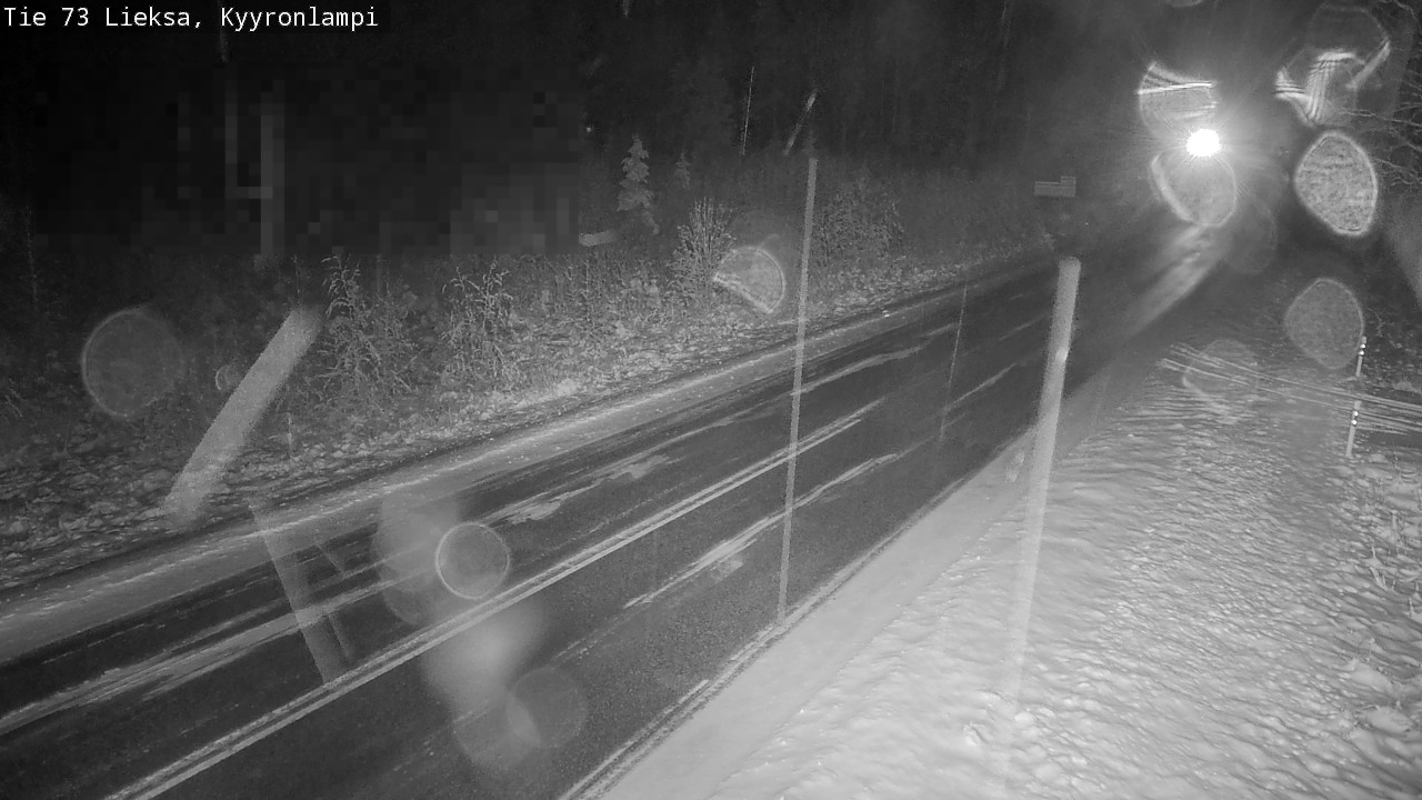 Weather Camera Image Road 73 Lieksa, Kyyrönlampi, Lieksa, Pohjois-Karjala