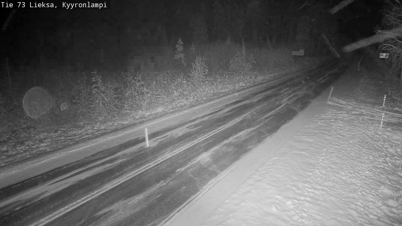 Weather Camera Image Road 73 Lieksa, Kyyrönlampi, Lieksa, Pohjois-Karjala