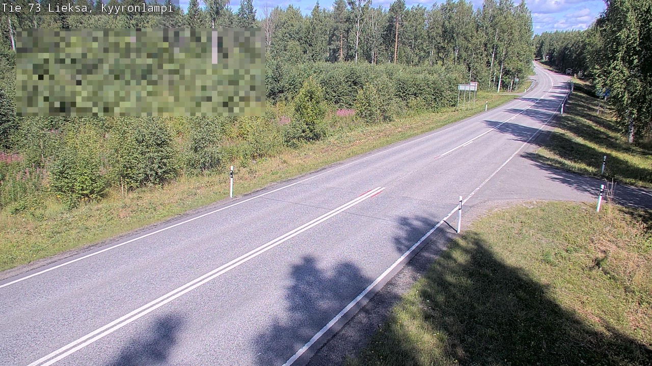 Weather Camera Image Road 73 Lieksa, Kyyrönlampi, Lieksa, Pohjois-Karjala
