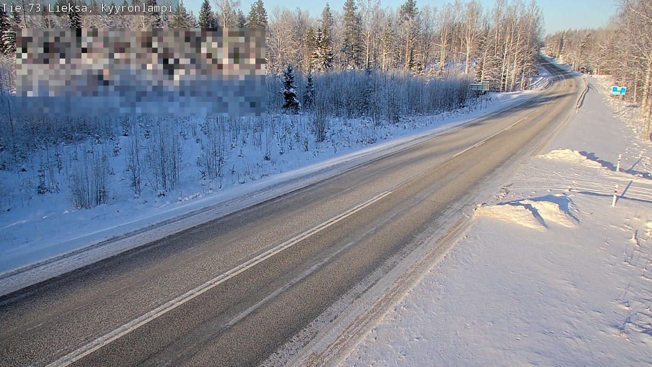 Weather Camera Image Road 73 Lieksa, Kyyrönlampi, Lieksa, Pohjois-Karjala