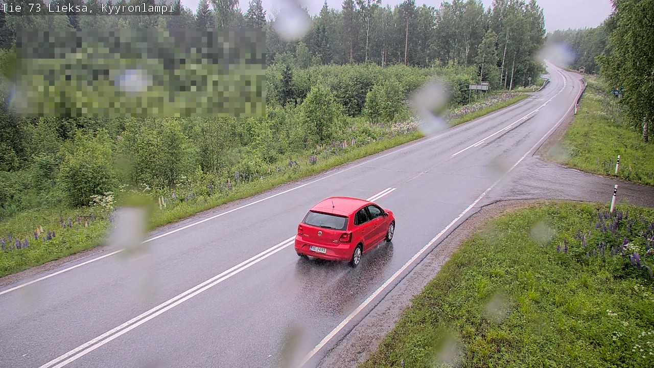 Weather Camera Image Väg 73 Lieksa, Kyyrönlampi, Lieksa, Pohjois-Karjala