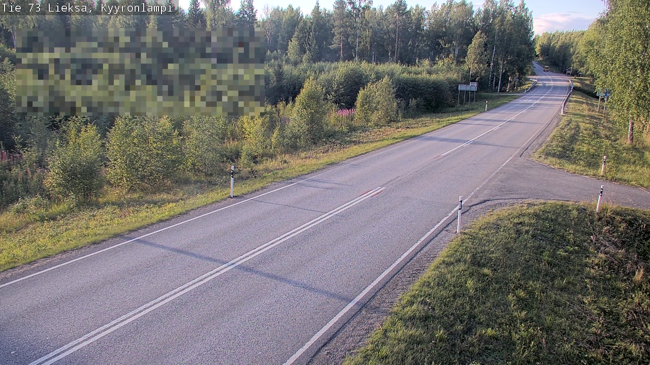 Weather Camera Image Road 73 Lieksa, Kyyrönlampi, Lieksa, Pohjois-Karjala