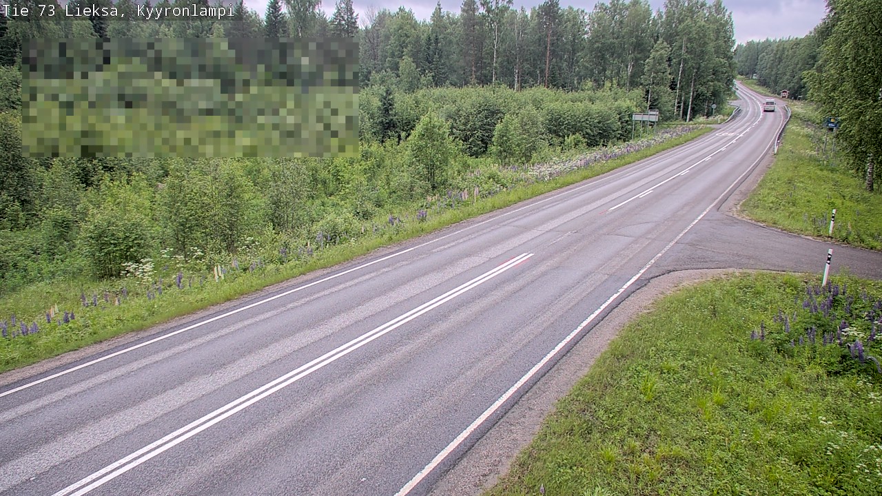 Weather Camera Image Väg 73 Lieksa, Kyyrönlampi, Lieksa, Pohjois-Karjala