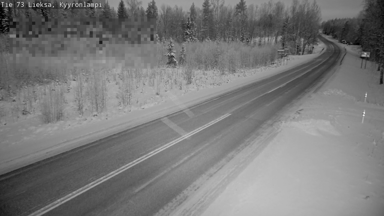 Weather Camera Image Road 73 Lieksa, Kyyrönlampi, Lieksa, Pohjois-Karjala