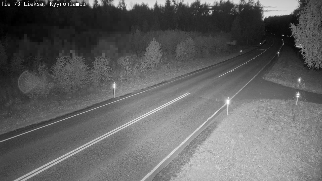 Weather Camera Image Road 73 Lieksa, Kyyrönlampi, Lieksa, Pohjois-Karjala