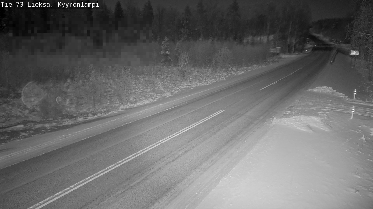 Weather Camera Image Väg 73 Lieksa, Kyyrönlampi, Lieksa, Pohjois-Karjala