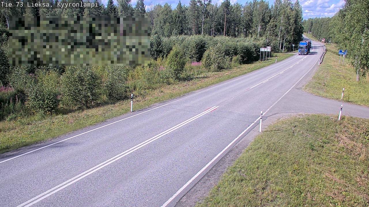 Weather Camera Image Road 73 Lieksa, Kyyrönlampi, Lieksa, Pohjois-Karjala