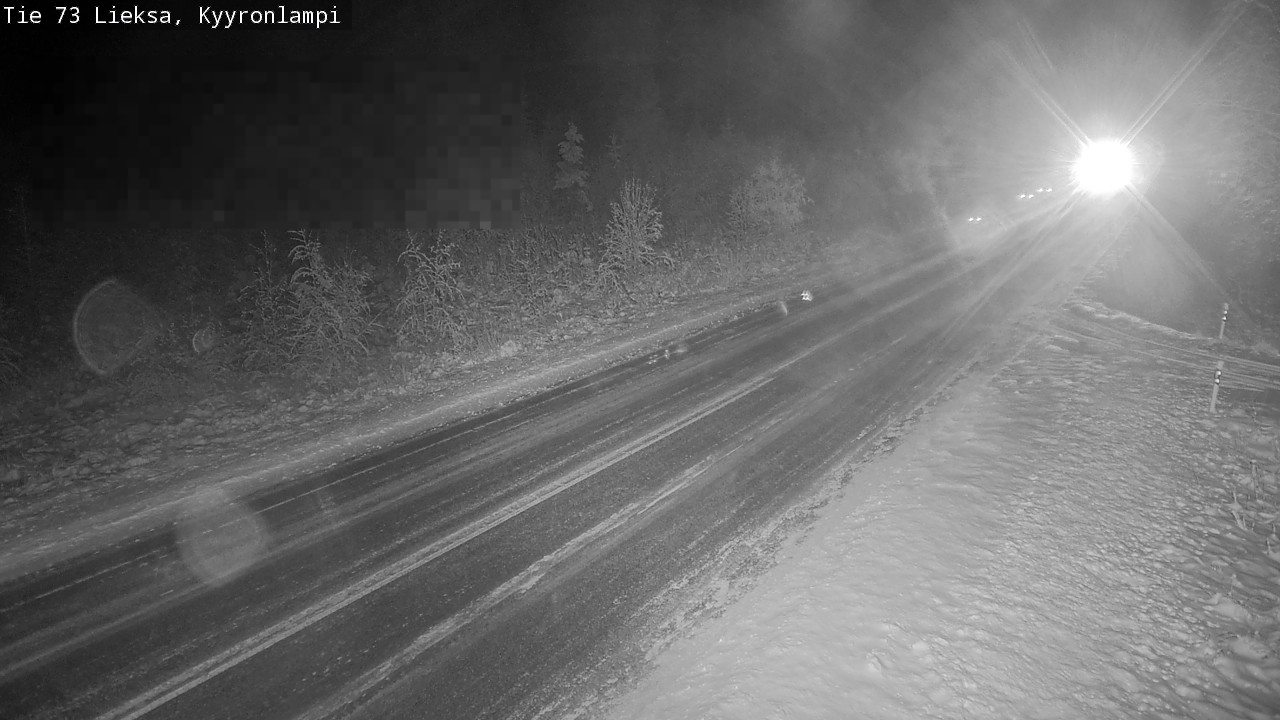 Weather Camera Image Road 73 Lieksa, Kyyrönlampi, Lieksa, Pohjois-Karjala
