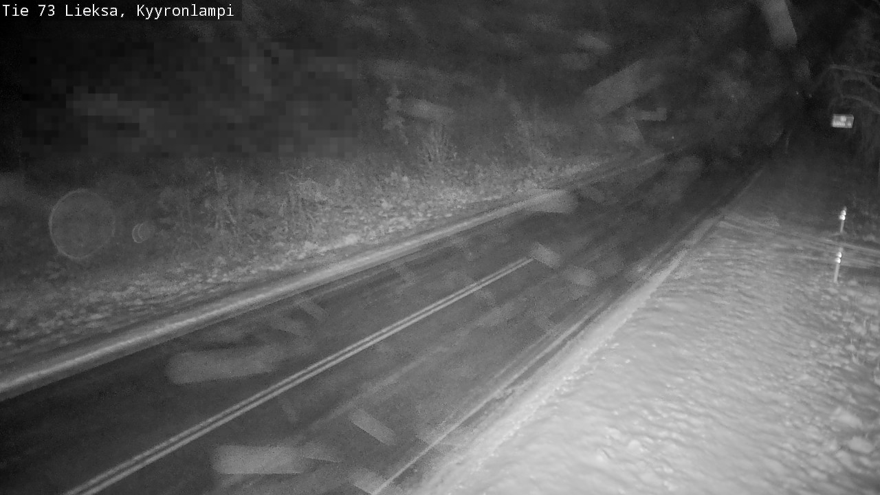 Weather Camera Image Road 73 Lieksa, Kyyrönlampi, Lieksa, Pohjois-Karjala