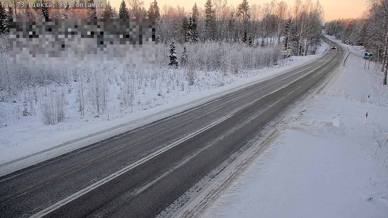 Weather Camera Image Road 73 Lieksa, Kyyrönlampi, Lieksa, Pohjois-Karjala