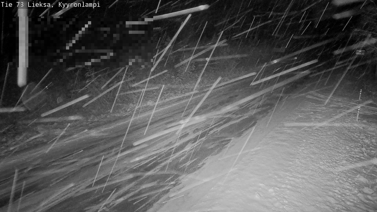 Weather Camera Image Road 73 Lieksa, Kyyrönlampi, Lieksa, Pohjois-Karjala