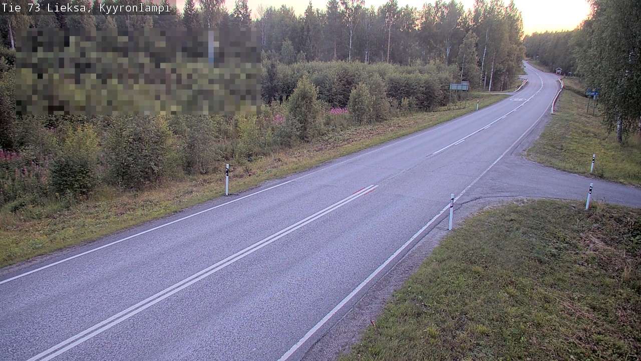 Weather Camera Image Road 73 Lieksa, Kyyrönlampi, Lieksa, Pohjois-Karjala