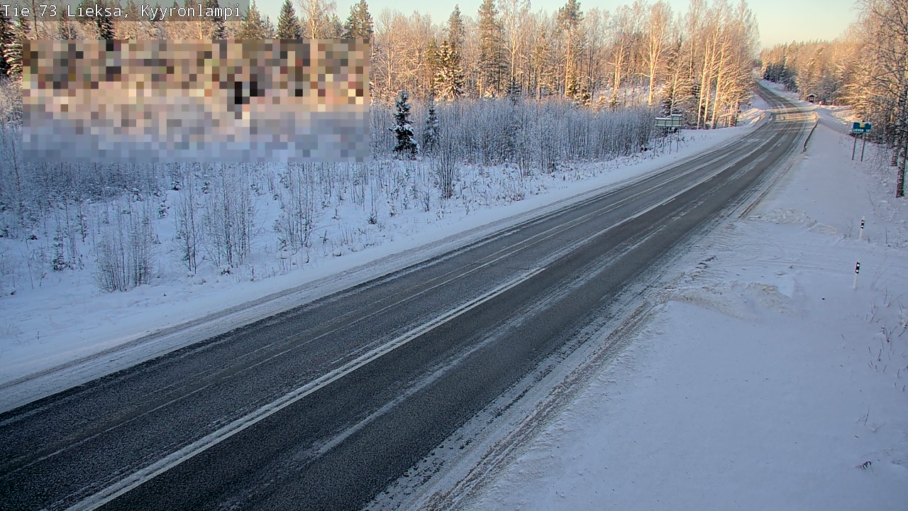 Weather Camera Image Road 73 Lieksa, Kyyrönlampi, Lieksa, Pohjois-Karjala