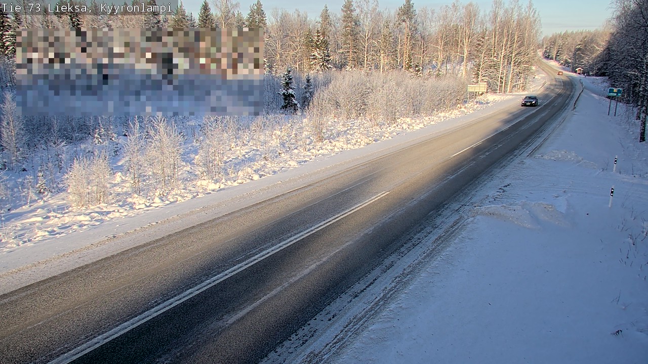 Weather Camera Image Road 73 Lieksa, Kyyrönlampi, Lieksa, Pohjois-Karjala