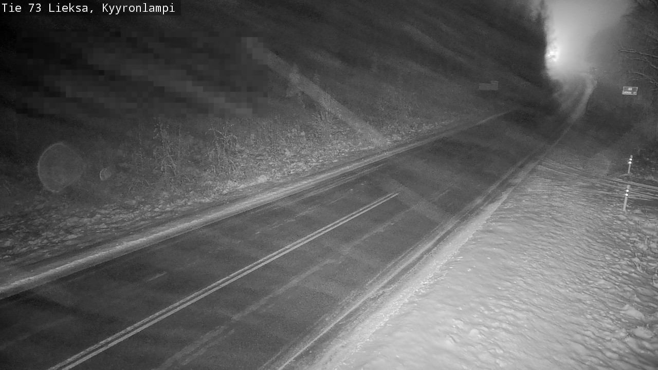 Weather Camera Image Road 73 Lieksa, Kyyrönlampi, Lieksa, Pohjois-Karjala