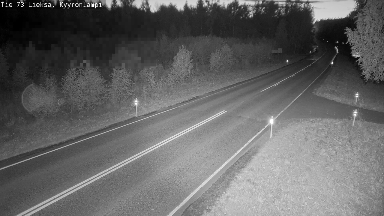 Weather Camera Image Road 73 Lieksa, Kyyrönlampi, Lieksa, Pohjois-Karjala