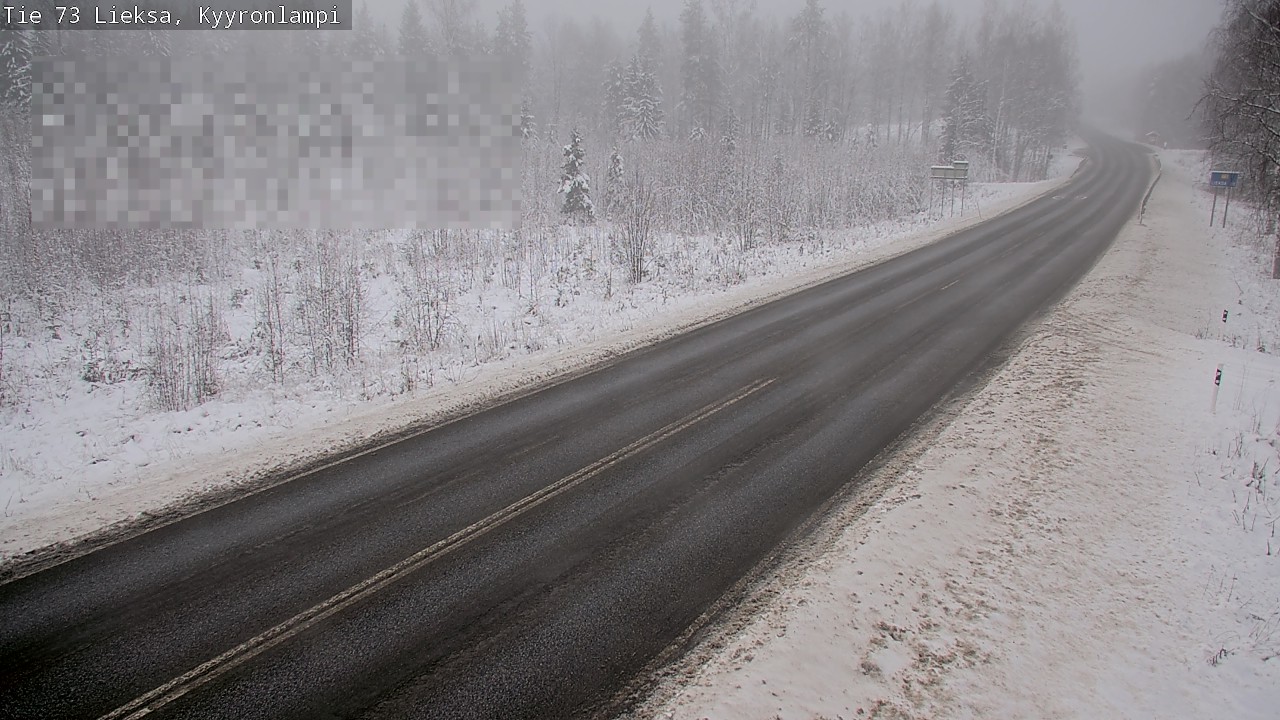 Weather Camera Image Väg 73 Lieksa, Kyyrönlampi, Lieksa, Pohjois-Karjala