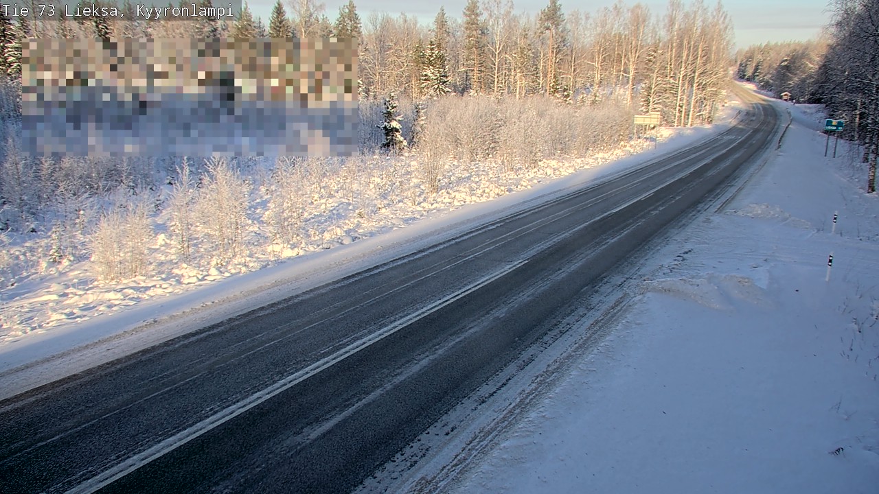 Weather Camera Image Road 73 Lieksa, Kyyrönlampi, Lieksa, Pohjois-Karjala