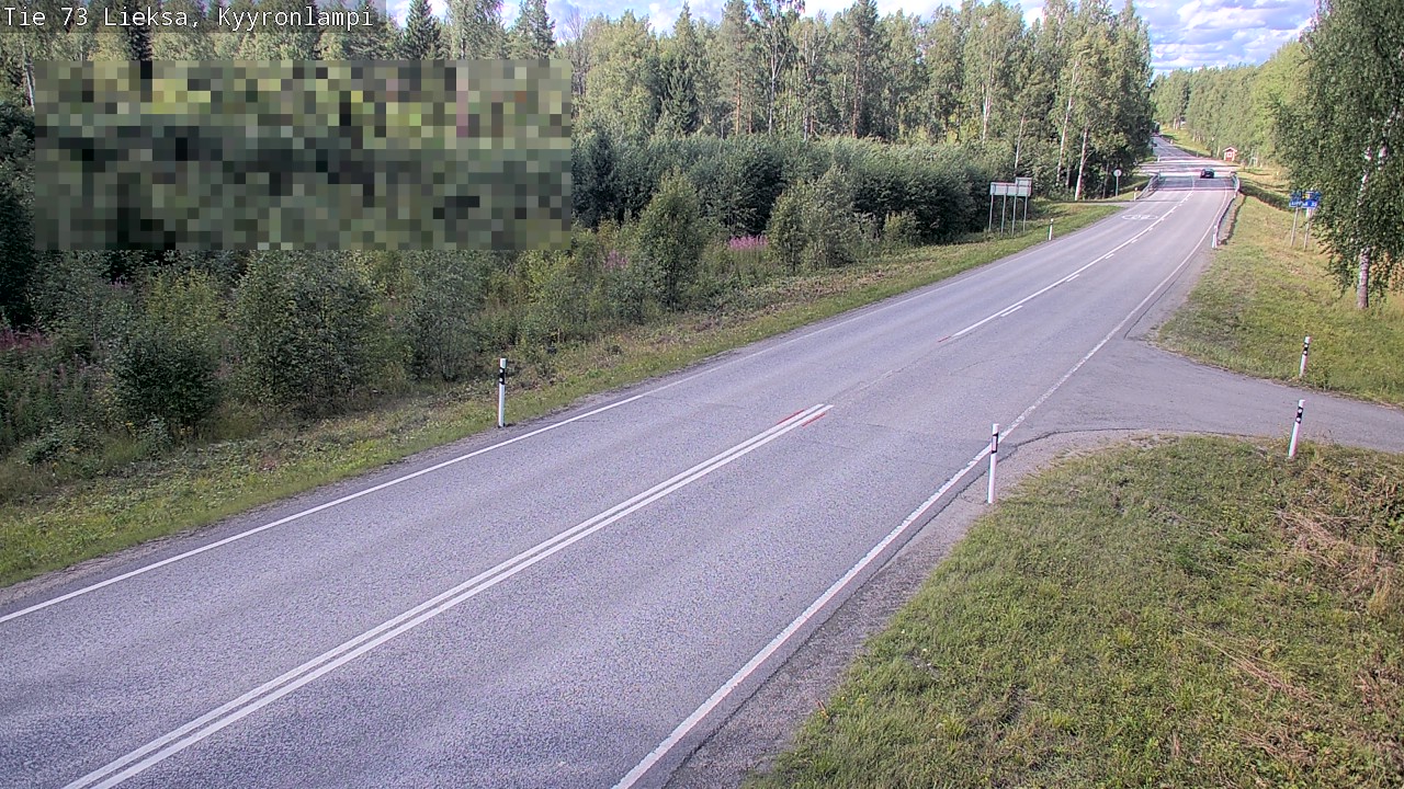 Weather Camera Image Road 73 Lieksa, Kyyrönlampi, Lieksa, Pohjois-Karjala