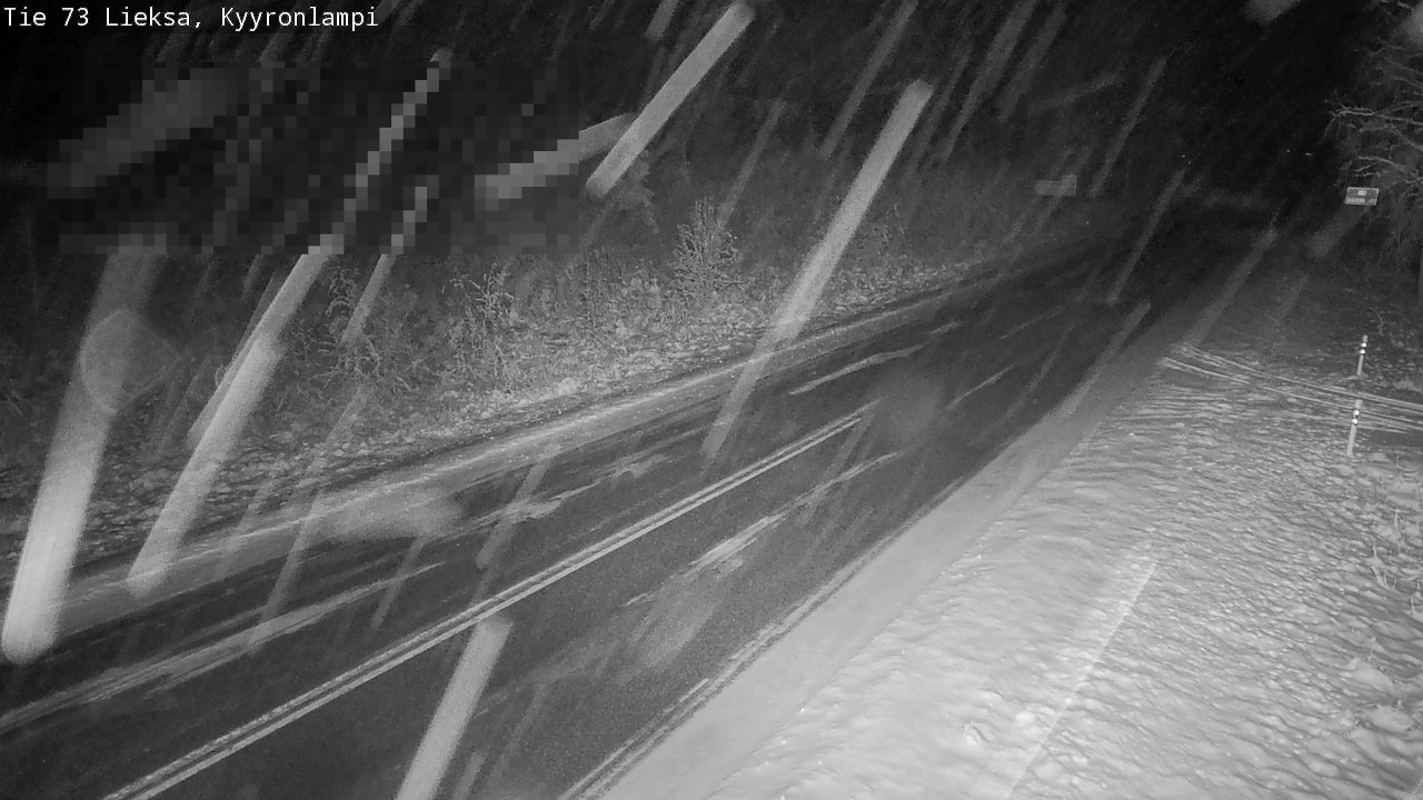 Weather Camera Image Road 73 Lieksa, Kyyrönlampi, Lieksa, Pohjois-Karjala
