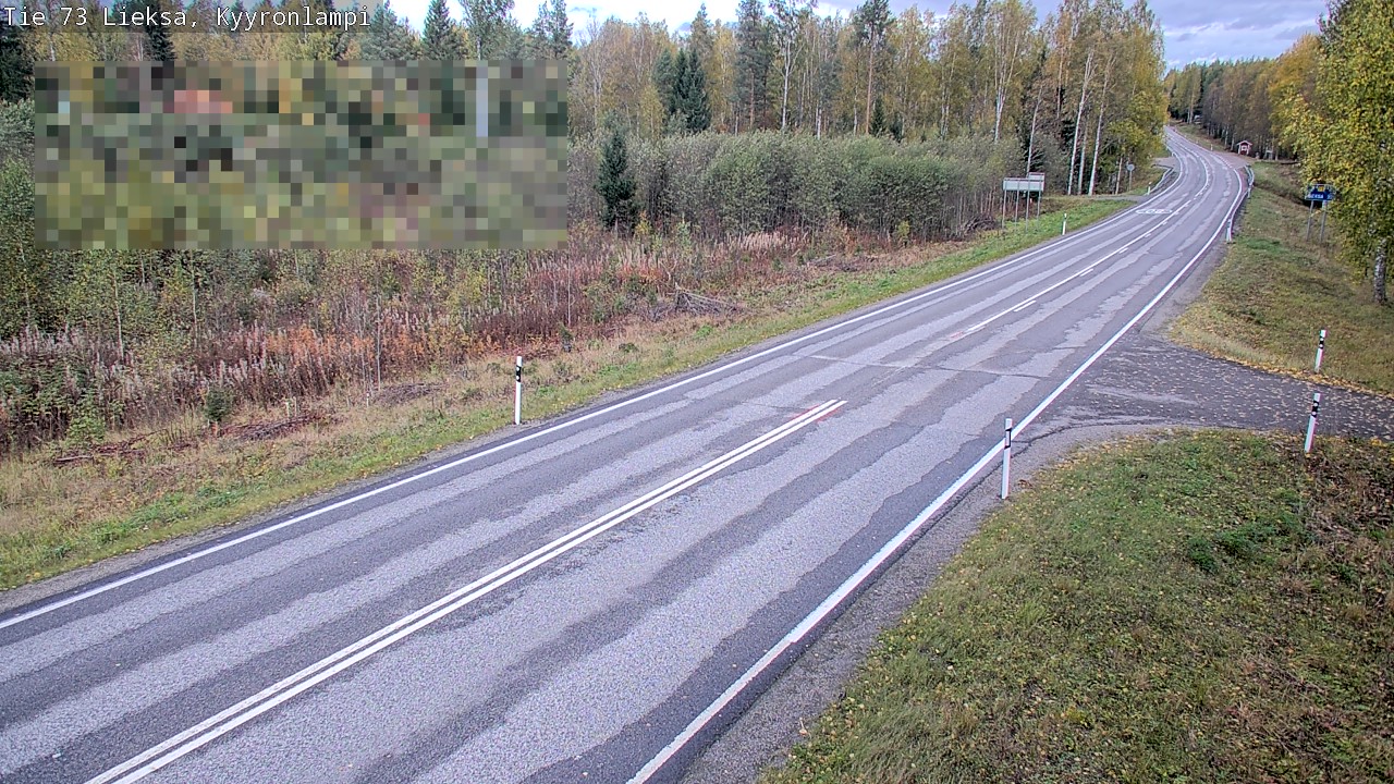 Weather Camera Image Road 73 Lieksa, Kyyrönlampi, Lieksa, Pohjois-Karjala